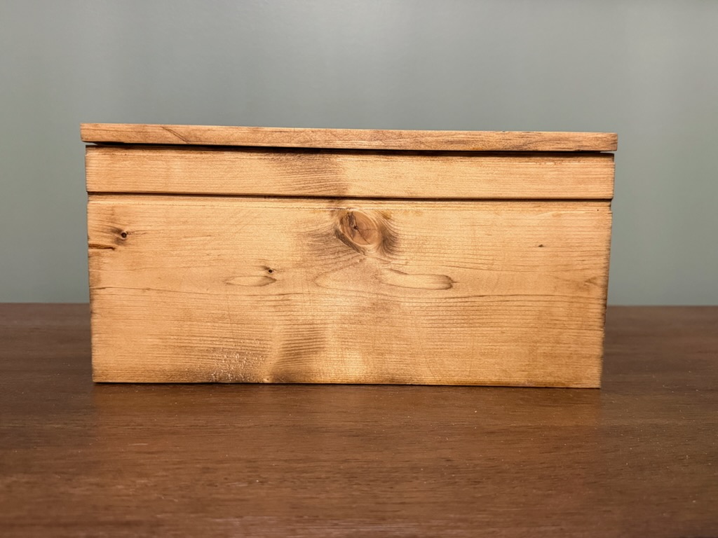 Natural-Pine Lift-Top Storage Chest, view 1